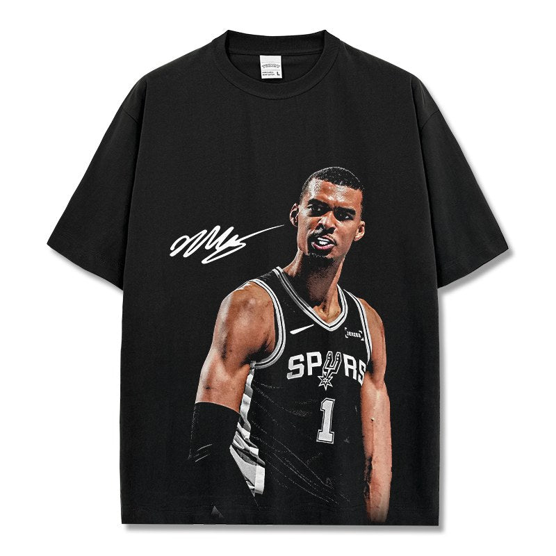 VICTOR WEMBANYAMA VINTAGE TEE · BUZZER BEATER