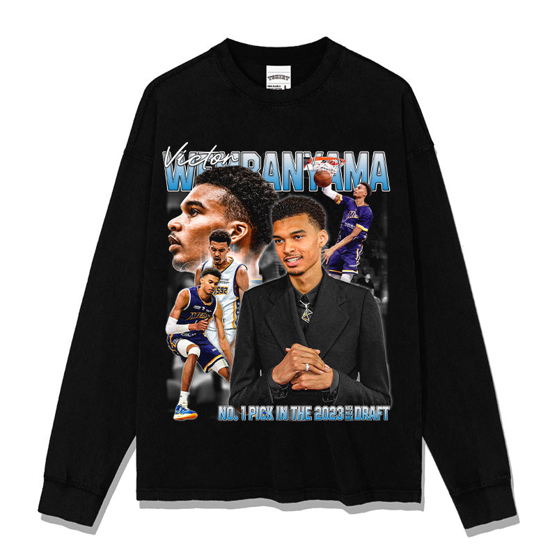 VICTOR WEMBANYAMA LONG SLEEVE · TRIPLE DOUBLE