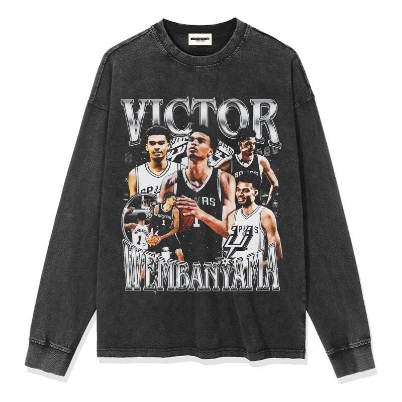 VICTOR WEMBANYAMA LONG SLEEVE · AND ONE