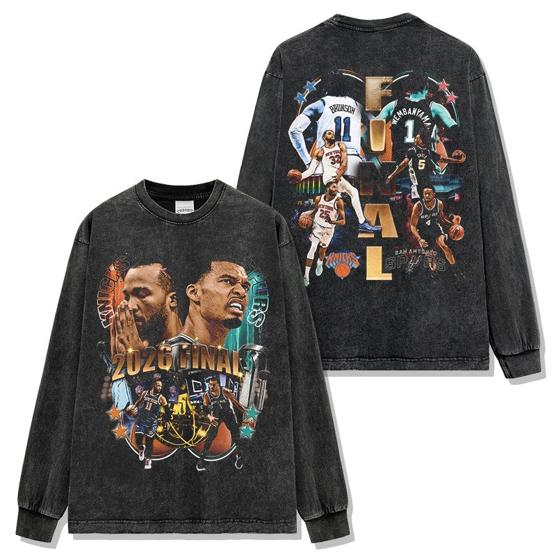 VICTOR WEMBANYAMA & JALEN BRUNSON LONG SLEEVE · SLAM DUNK