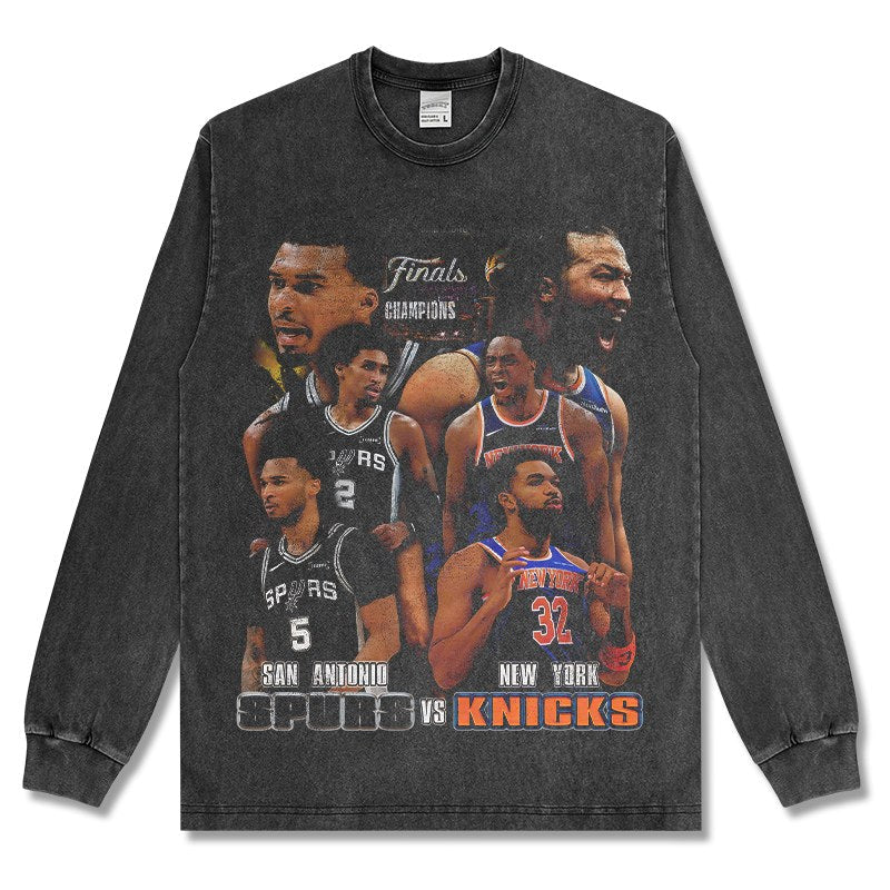 VICTOR WEMBANYAMA & JALEN BRUNSON LONG SLEEVE · CROSSOVER