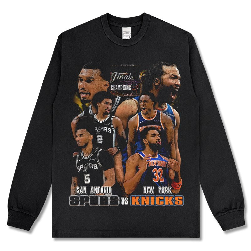 VICTOR WEMBANYAMA & JALEN BRUNSON LONG SLEEVE · CROSSOVER