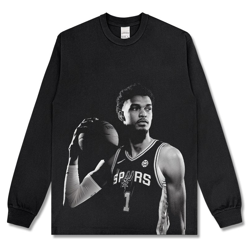 VICTOR WEMBANYAMA LONG SLEEVE · FADEAWAY