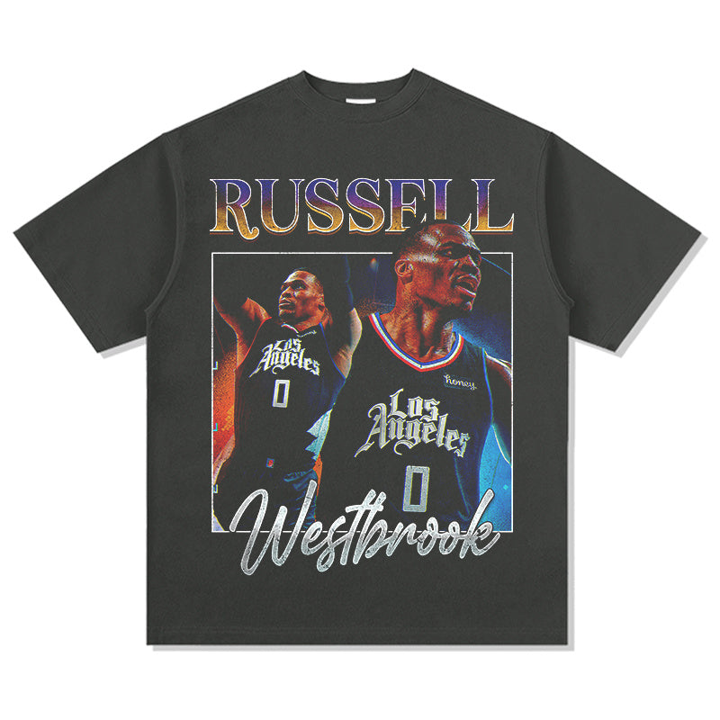 RUSSELL WESTBROOK VINTAGE TEE · BUZZER BEATER