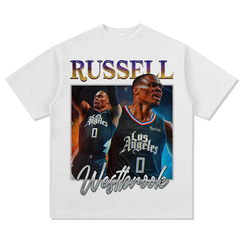 RUSSELL WESTBROOK VINTAGE TEE · BUZZER BEATER