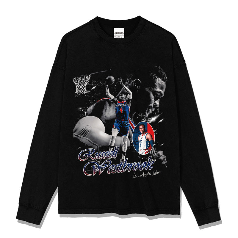 RUSSELL WESTBROOK LONG SLEEVE · FADEAWAY